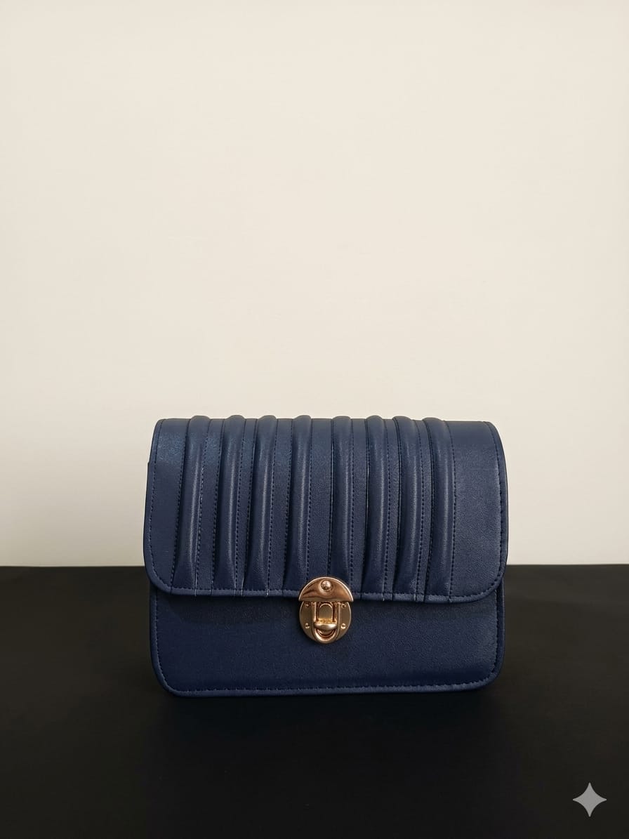 Luxe Quilted Flap Crossbody Bag for Women | Premium PU Leather Shoulder Purse